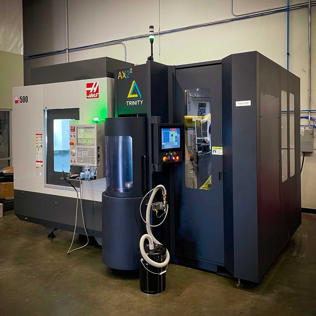 Haas UMC-500 and Trinity AX2 duo