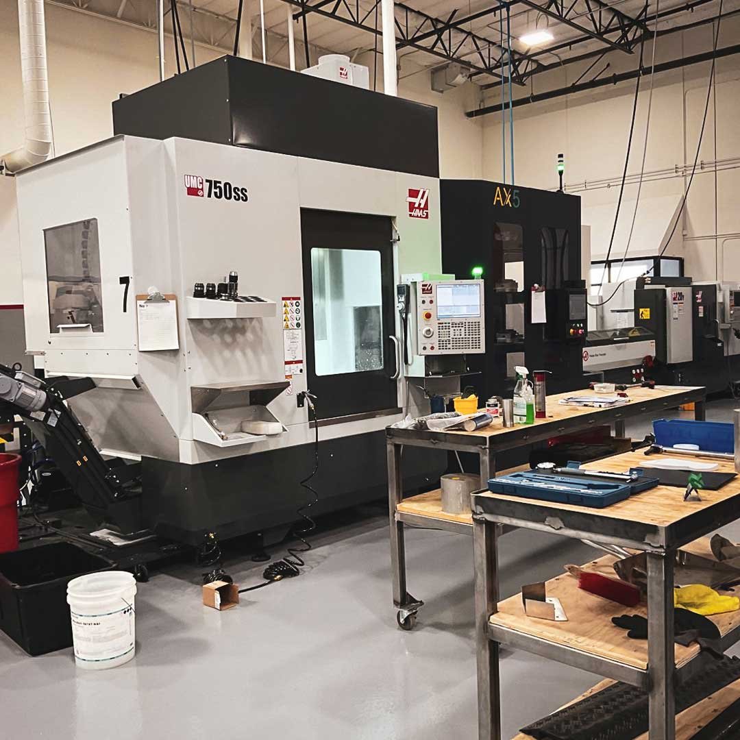 At TKO Motorsports a Haas UMC-750ss with an Trinity AX5